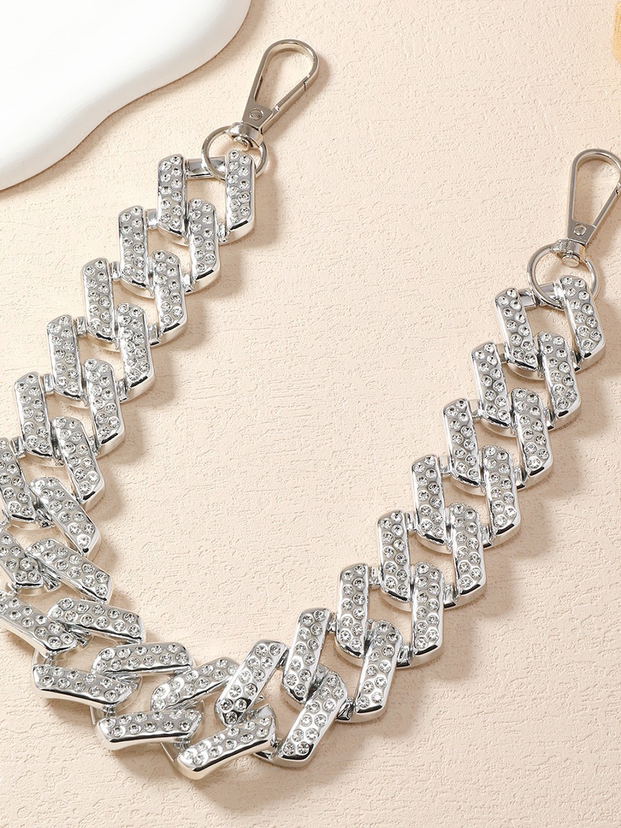 Pulseras de diamantes completos UV DIY accesorios de joyería cadena de diamantes bolsos de cadenas de teléfonos móviles cuerdas colgantes llaveros bolsos hechos a mano image 9
