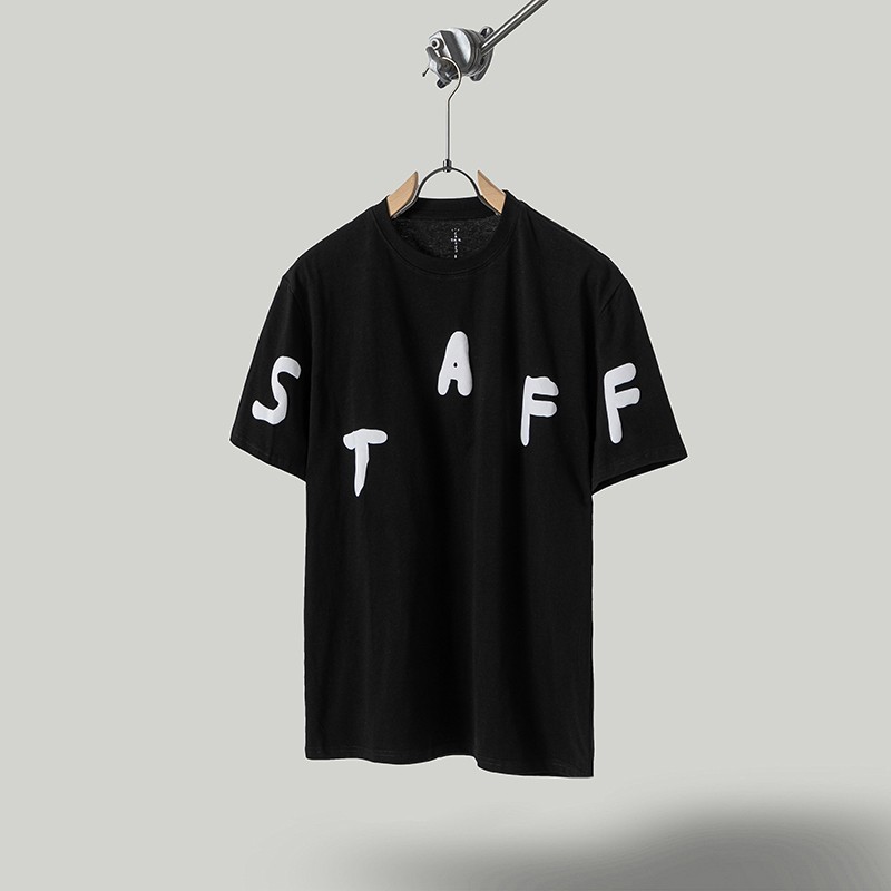 Travis de manga corta M mark Scott pequeño pato amarillo cactus relámpago rap tour TS pareja conjunta camiseta de hip-hop