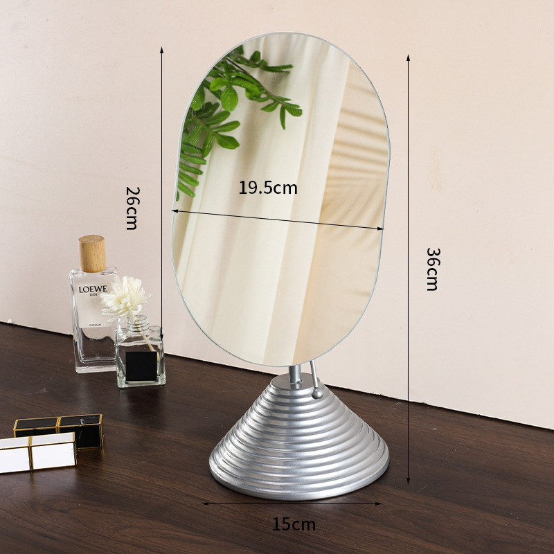 Iron Art Studio Espejo de arte irregular Escritorio de dormitorio de estudiantes Espejo de tocador de una cara Nube Espejo de maquillaje de forma especial