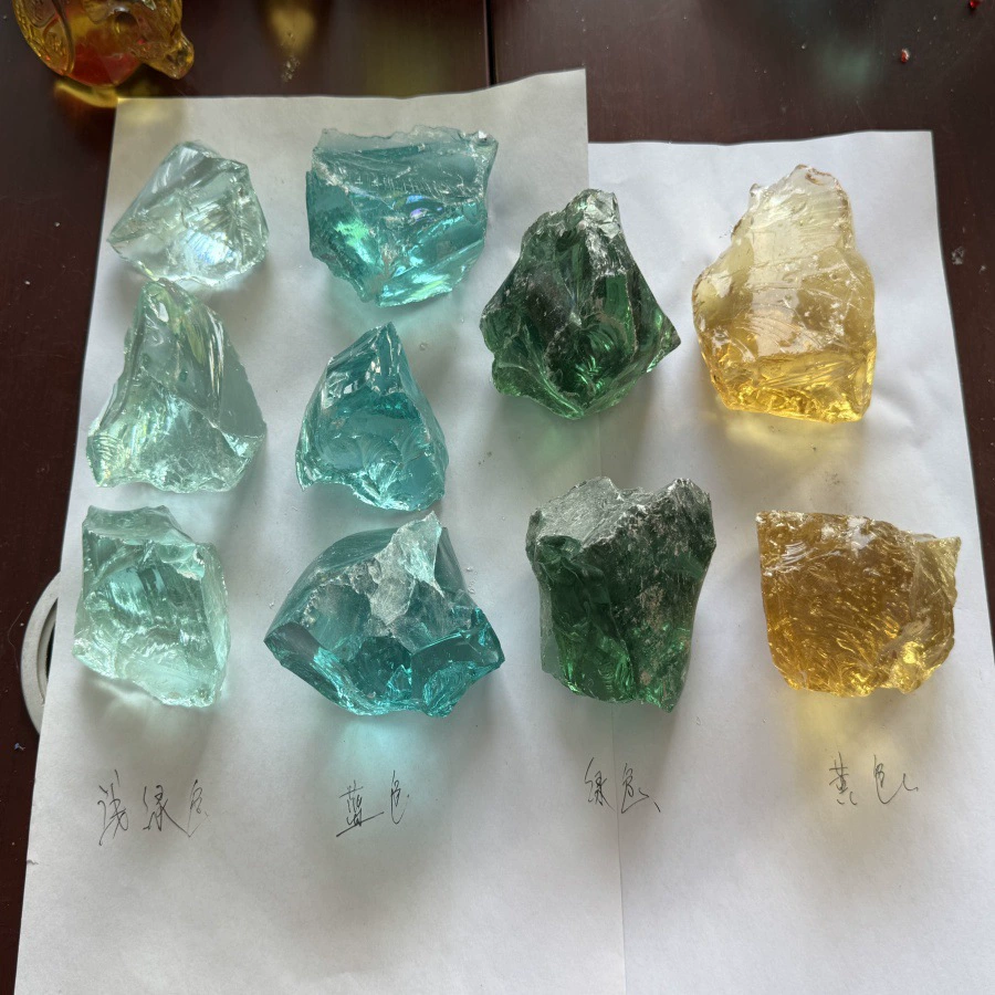 Transparent glass blue aquarium decor, aromatherapy