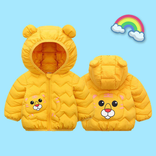 Baby cotton coat children's winter clothing clothes baby thin children's down cotton jacket boys' and girls' toddler cotton coat winter