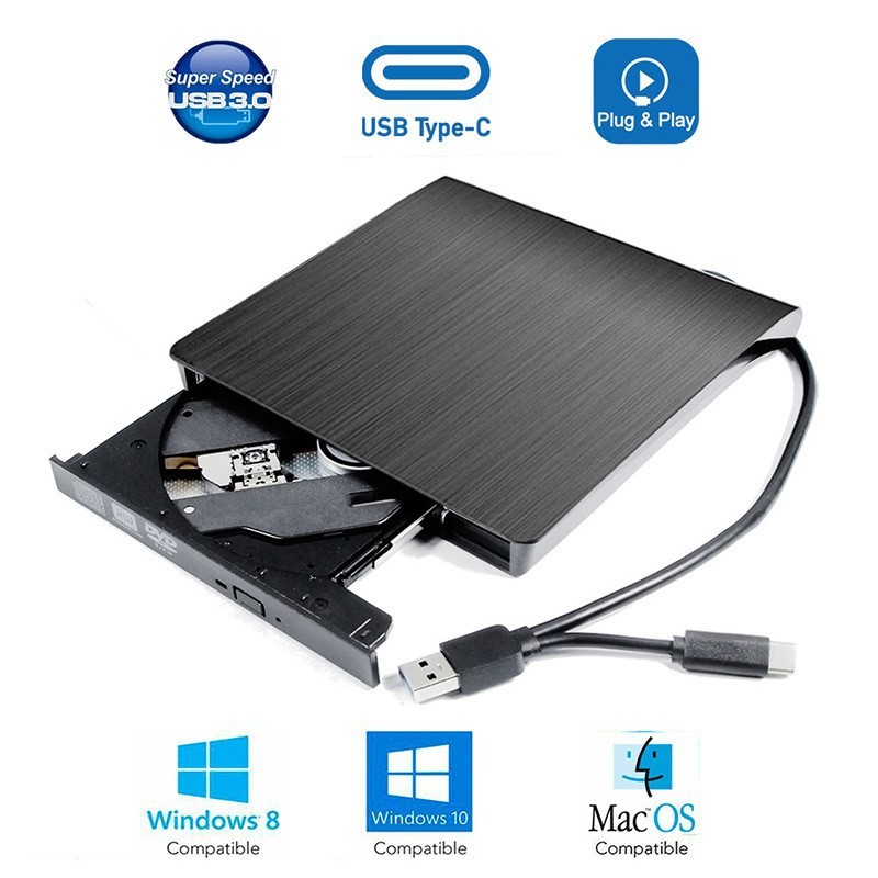USB接続式外付け光学ドライブ ノートパソコン/デスクトップ一体型 外付けブルーレイレコーダー 光学ドライブ DVDディスクプレーヤー|undefined