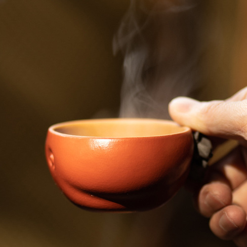 Wholesale Yixing Zisha Host Cups: Persimmon Teacups, Bionic 