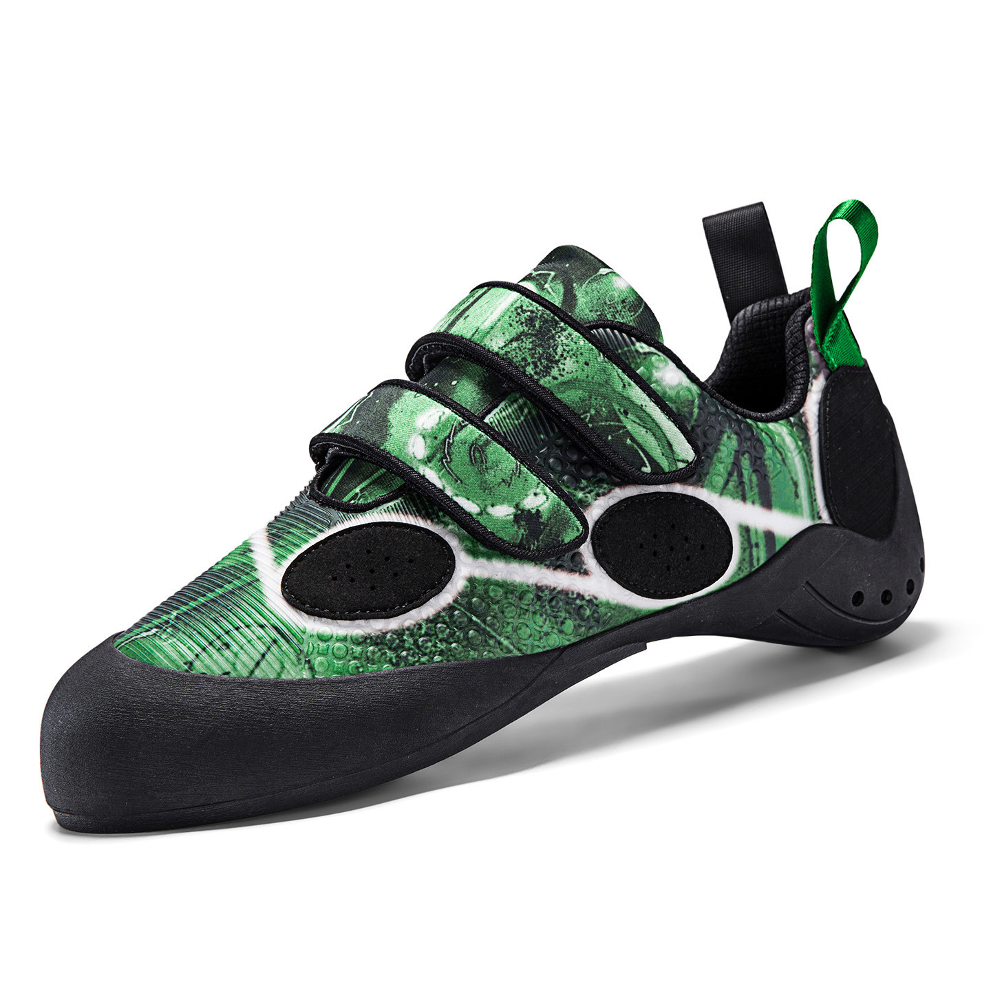 Climbing shoes for men and women, featuring an arch support design for enhanced grip and anti-slip performance, suitable for bouldering, indoor use, and professional traditional climbing training