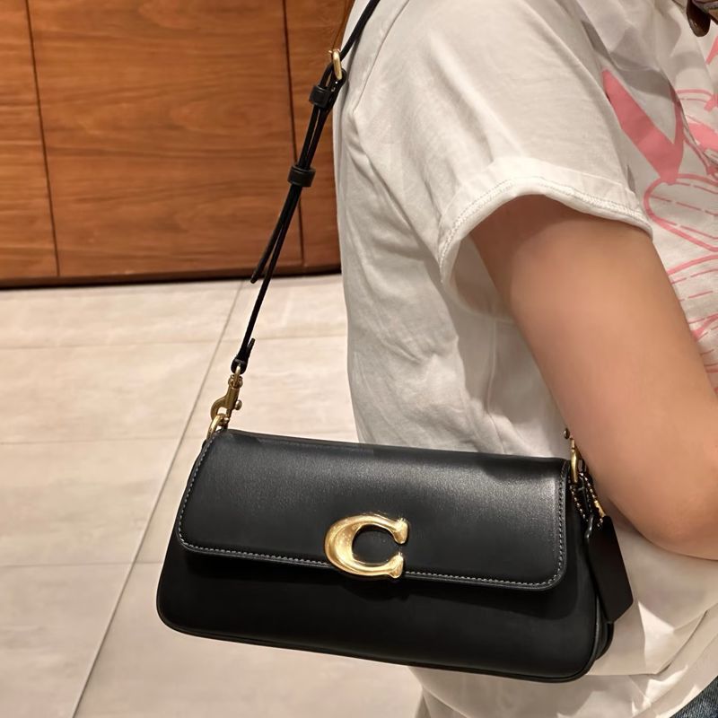 2025 New Women's Jet Underarm Bag Retro Monogram Baguette Bag Color-Block Accordion Bag Commuter Shoulder Crossbody Bag - Thumbnail 3