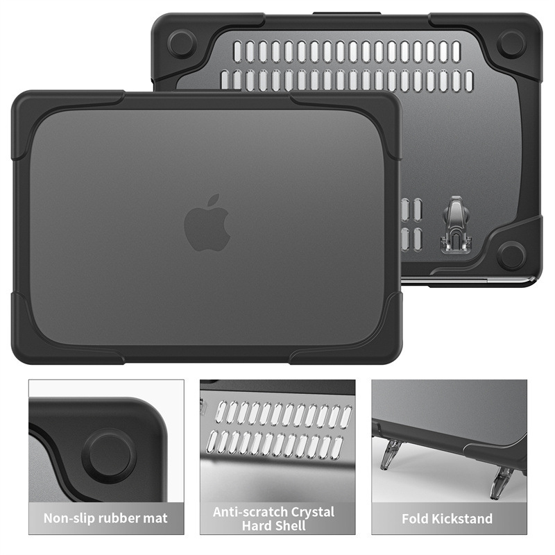 Suitable for Macbook Air13 notebook, dual-color computer case, cooling PC stand, Apple Pro16 anti-drop back cover
