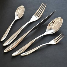 不锈钢简约高端西餐具套装牛排刀勺叉甜品勺家用酒店餐厅用品