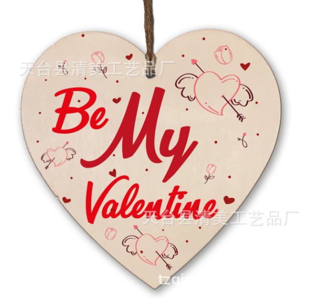 Colgante de pieza de madera de amor estilo amor 1 paquete