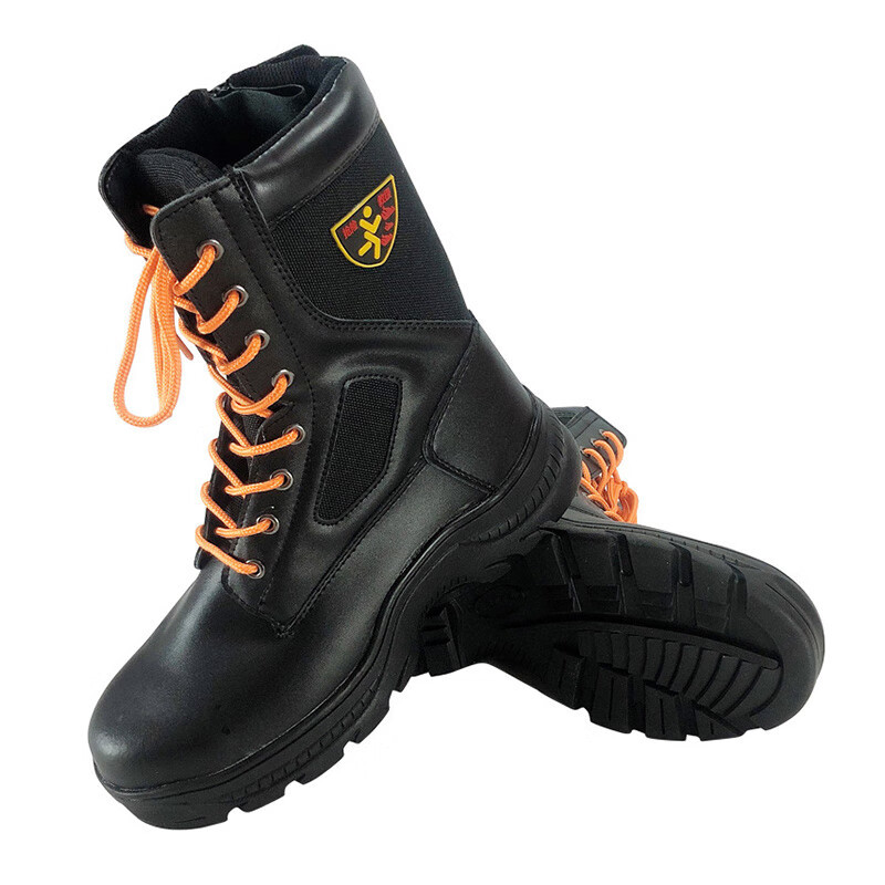 防火防砸抢险救援靴地震抢险黑色防护靴消防救援隔热阻燃鞋