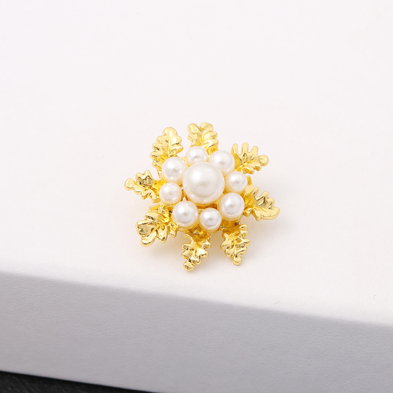 Mode Blume Legierung Emaille Künstliche Perlen Unisex Broschen display picture 5