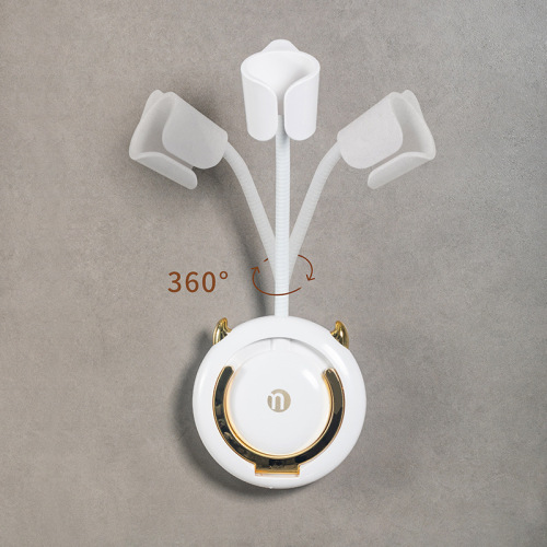 Lazy bathroom hair dryer rack no punching adjustable hair dryer rack wall-mounted rotating hose hair dryer rack