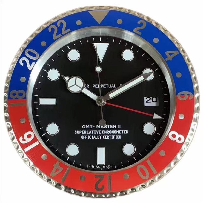Fashionwallclock劳力水鬼迪通拿格林尼治系列金属14寸挂钟北欧|undefined