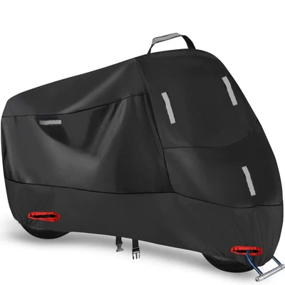 Motorcycle Cover, Rainproof and Sunproof, 190t Thickened Oxford Cloth Dustproof Electric Vehicle Cover, Motorcycle Cover (Car clothing)