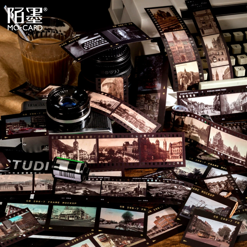 Ретро кубическая серия Мо чернила в штучной упаковке ПЭТ наклейка Сумка литературный ретро ручной счет DIY декоративные наклейки 40 6