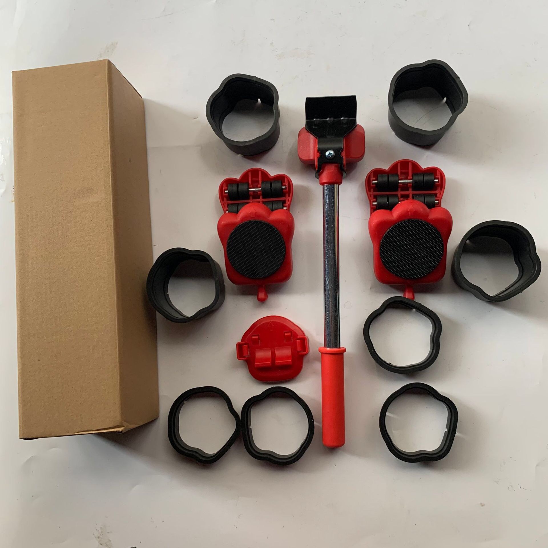 Dispositivo móvil de muebles portador de objetos pesados polea universal herramienta móvil 5 piezas conjunto conveniente dispositivo móvil