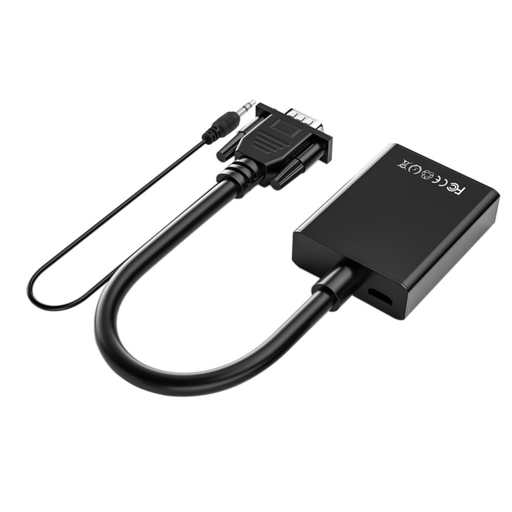 批发vga转hdmi转换器vga to hdmi转接线1080高清视频转换器带音频
