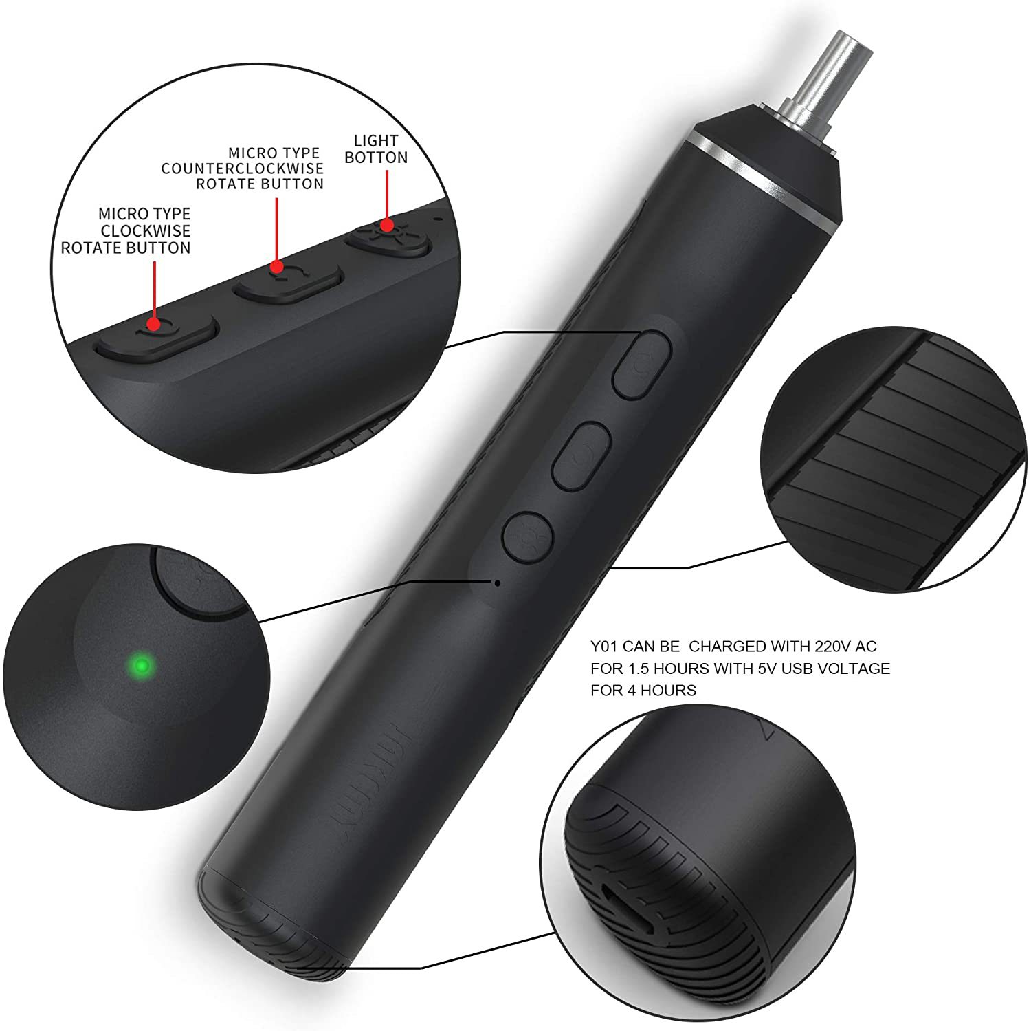 JM-Y06迷你充电式电动螺丝刀套装批发 多功能家用电转电批起子