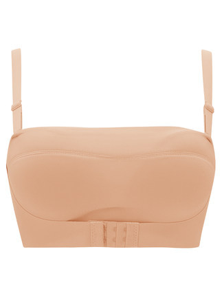 Tubo superior sin tirantes ropa interior de las mujeres delantera y trasera hebilla antideslizante engrosada pequeño pecho recogido envuelto pecho sin costuras sujetador invisible 927