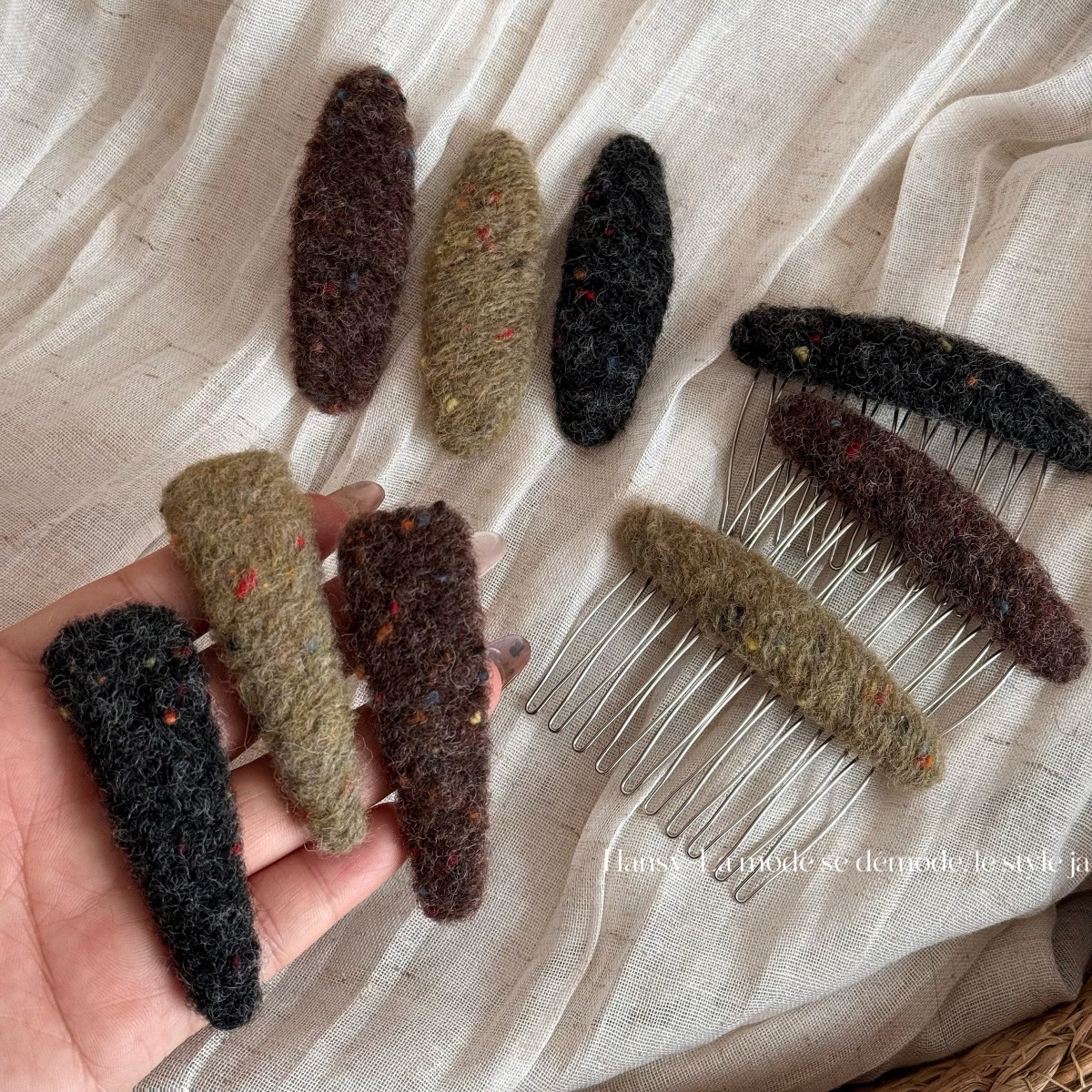 秋冬毛绒发夹女时尚简约刘海侧边夹bb夹高级感鸭夹头发夹子发饰