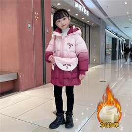 女童棉服冬装洋气2025新款外套冬季棉衣儿童女孩加绒加厚宝宝棉袄
