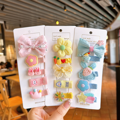 Cute hair clips with small hair volume, baby girl hair clips that don’t hurt hair, children’s hair clips, fetal hair clips, hair clips, headgear