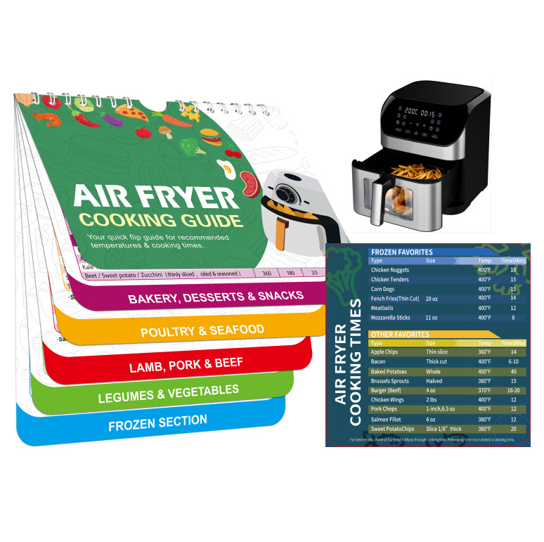 Horario de cocción etiqueta del refrigerador olla de presión freidora de aire sartén cetona etiqueta magnética tipo de calendario receta magnética suave