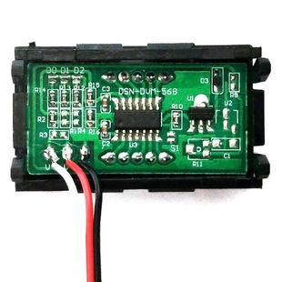 Three-wire DC voltmeter head 0.56 inch LED digital voltmeter DC 0V-30.0v reverse connection protection