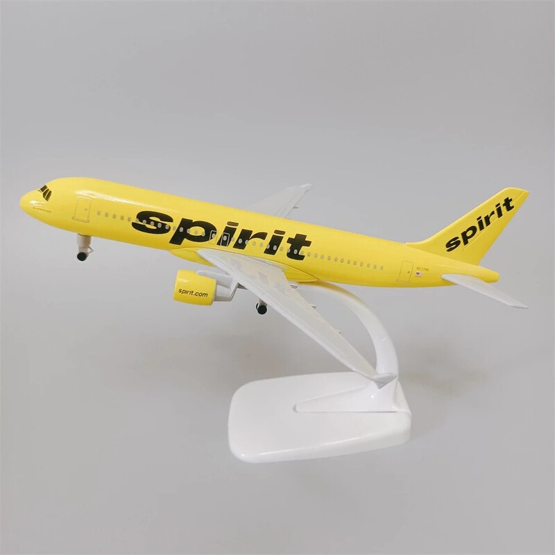 Strict Selection of 20cm A320 American Spirit Aviation Aircraft Model Alloy Passenger Aircraft Assembled Civil Aviation Gift Ornaments