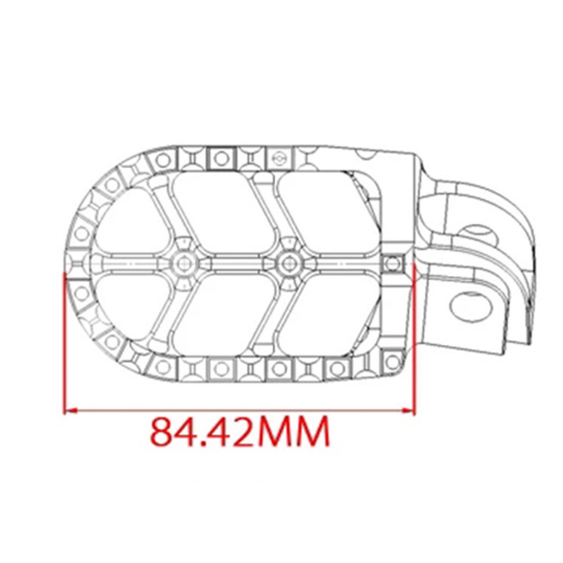 Cross-country motorcycle pedal SX125/250 SXF/XCF/250/350/450 modified CNC aluminum alloy pedal