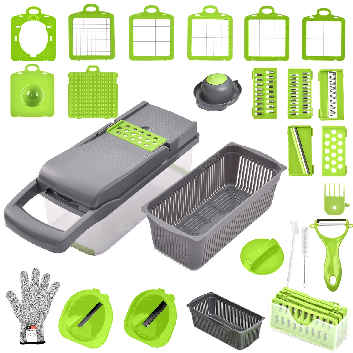 Cross -border multi -functional vegetable cutting artifact shaved shredders potato slice cutter cutter