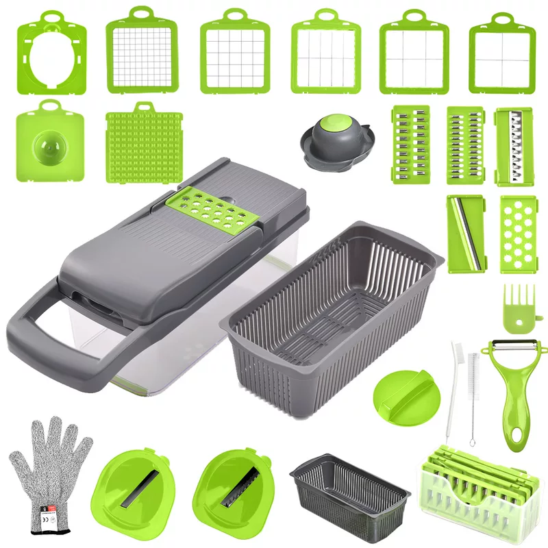 Cross -border multi -functional vegetable cutting artifact shaved shredders potato slice cutter cutter