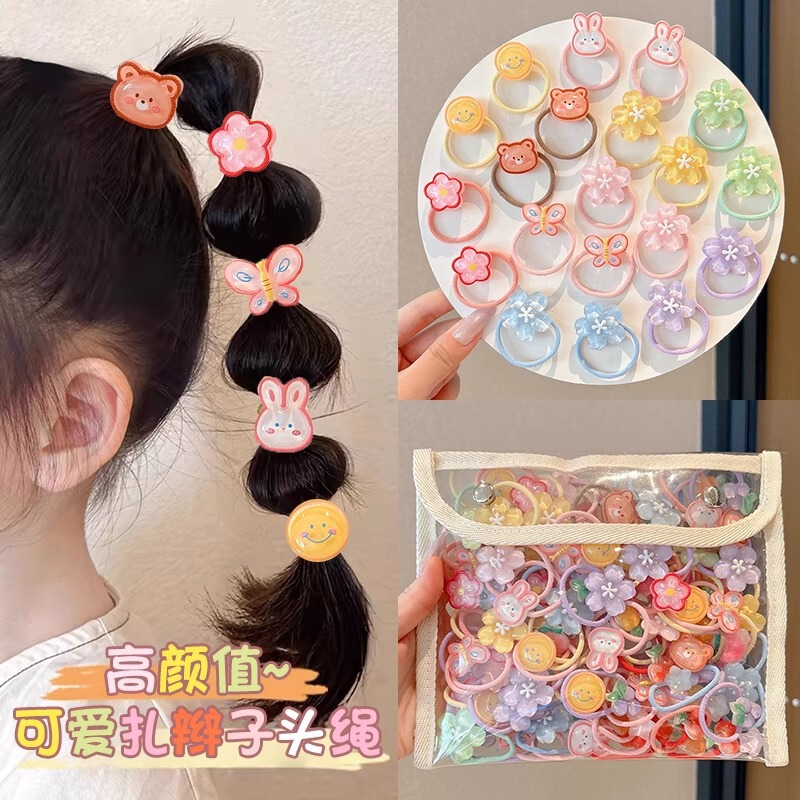 子供のかわいい花のヘアロープヘッドバンド女の子三つ編みゴムバンドヘアアクセサリー女の赤ちゃん高弾性ヘアバンドヘッドバンド|undefined