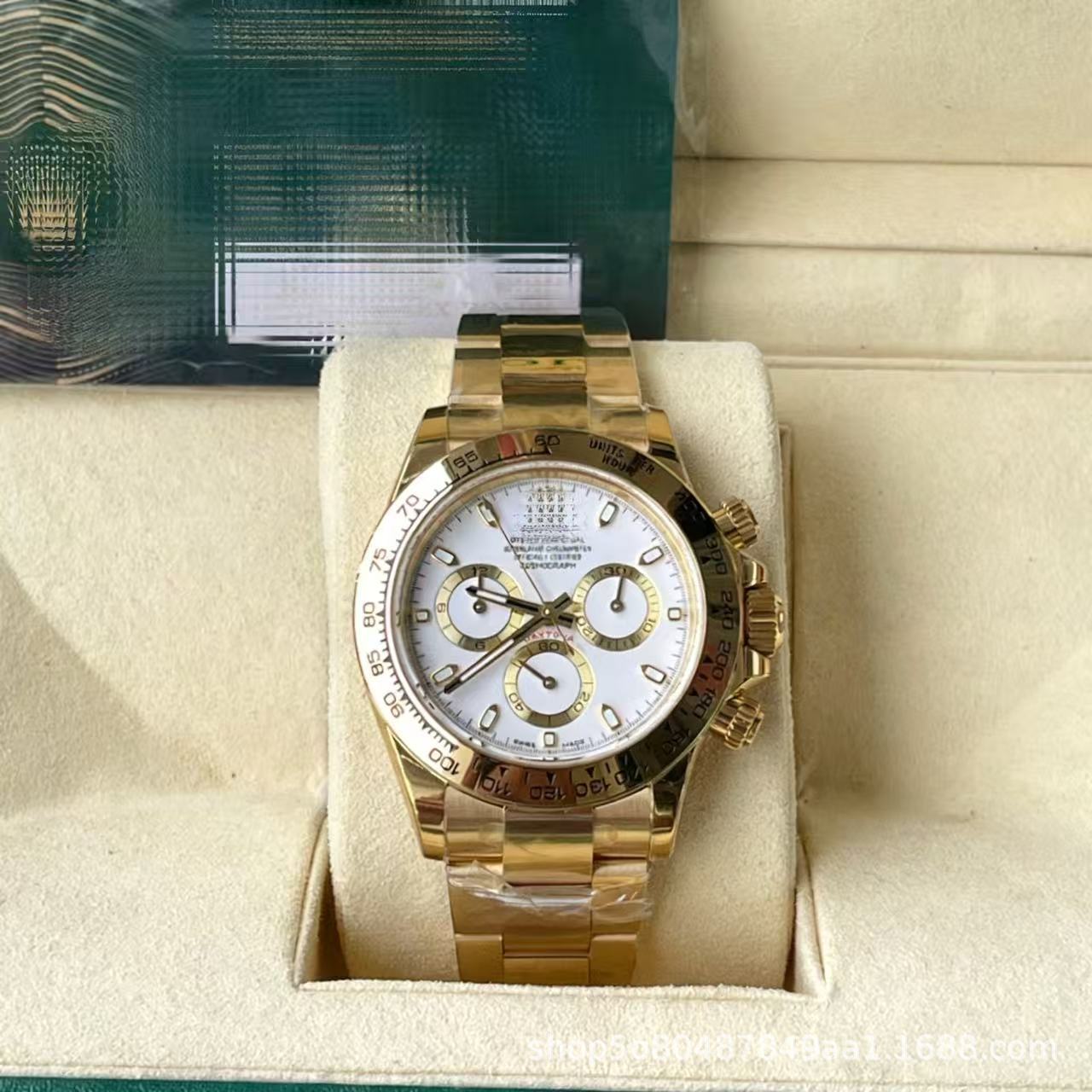 Laojia Cosmic Chronograph Ditona fábrica de relojes limpios Panda Diyu Wenle con el mismo reloj mecánico de acero para hombres