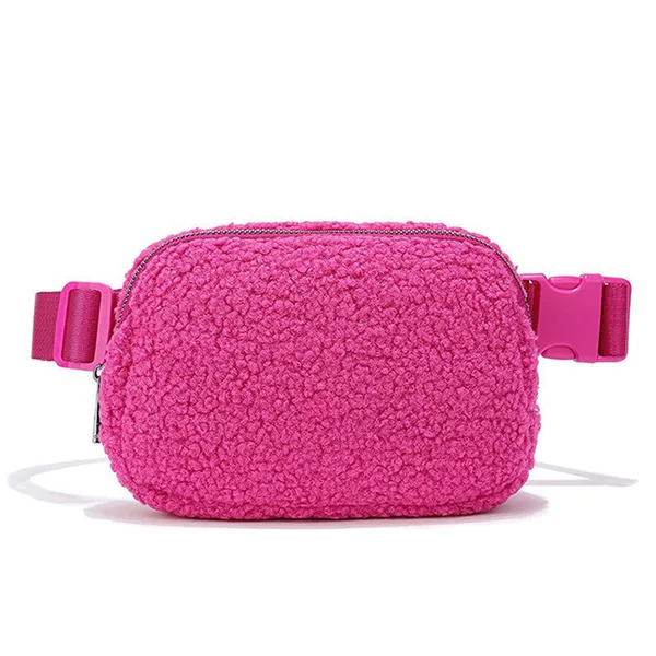 Amazon Cross-Border Lulu Same Style Cashmere Waist Bag Casual Outdoor Sports Crossbody Bag Mobile Phone Bag Fitness Bag