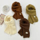 2024 New Knitted Scarf Men's and Women's Student Couple Thickened Woolen Scarf Korean-style Instagram-style Woolen Shawl