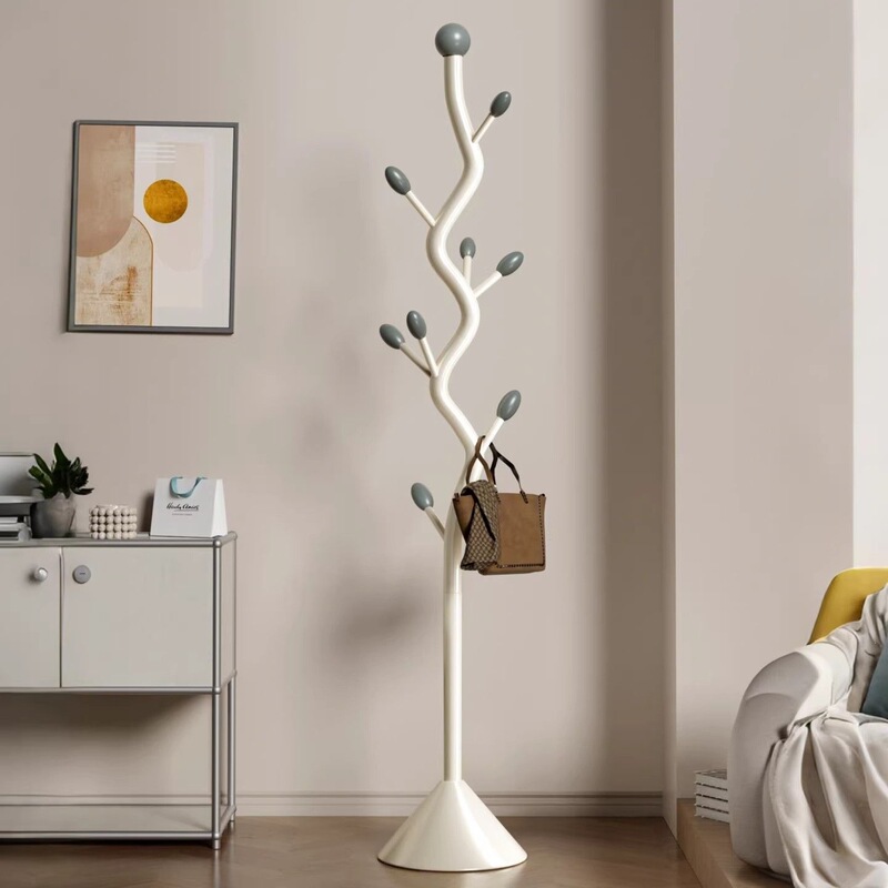 Floor-Standing Luxury Coat Rack for Home Use, Simple Iron Art Design for Bedroom Entrance or Entryway Floor-Standing Luxury Coat Rack for Home Use, Simple Iron Art Design for Bedroom Entrance or Entryway