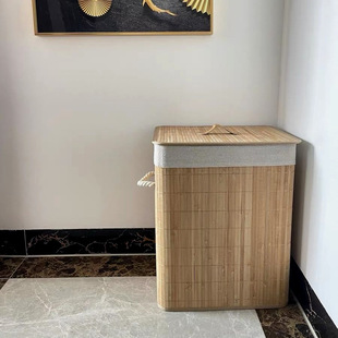 Hot Pot Restaurant Dirty Clothes Storage Basket Dirty Clothes Basket Rattan Storage Basket Pastoral Storage Box Laundry Basket Dirty Clothes Basket