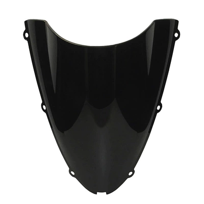 Suitable for Kawasaki Zx6R 05-08 Zx10R 06-07 Motorcycle Front Windshield Windscreen Wind Shield (Motorcycle front windshield) - smoked-black