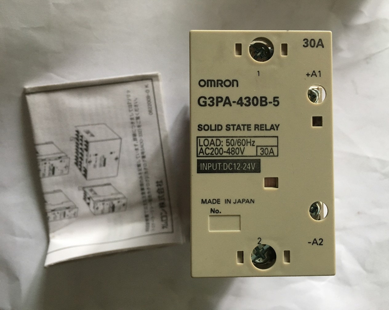 G3PA-430B-VD-2 DC12-24V 原装固态继电器 现货正品全新 包装齐全