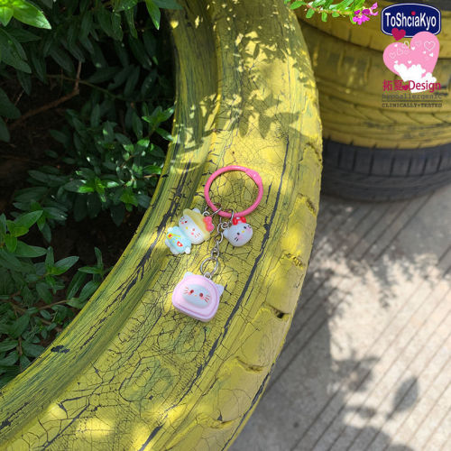 Card ring 751 card ring cute Sanrio cartoon ins creative personalized gift key chain school bag pendant key chain