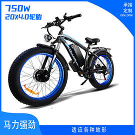 2024款电动自行车26寸高续航48V双电机2000W批发可定 制一件批发