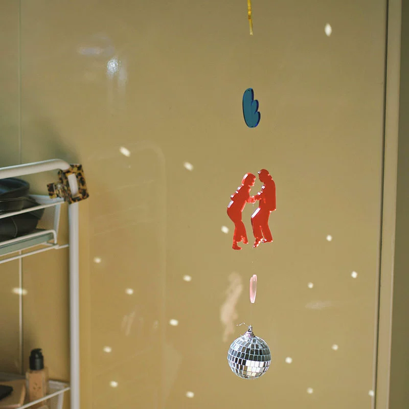 Ins скандинавский домашний кулон бальный акриловый ветровой колокольчик Кулон Ретро воздушный кулон для подруги подарок из бусин занавеска