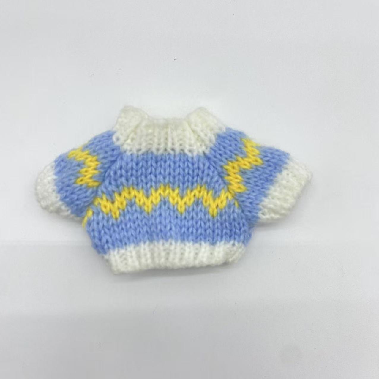 Blue background with white edges and yellow waves