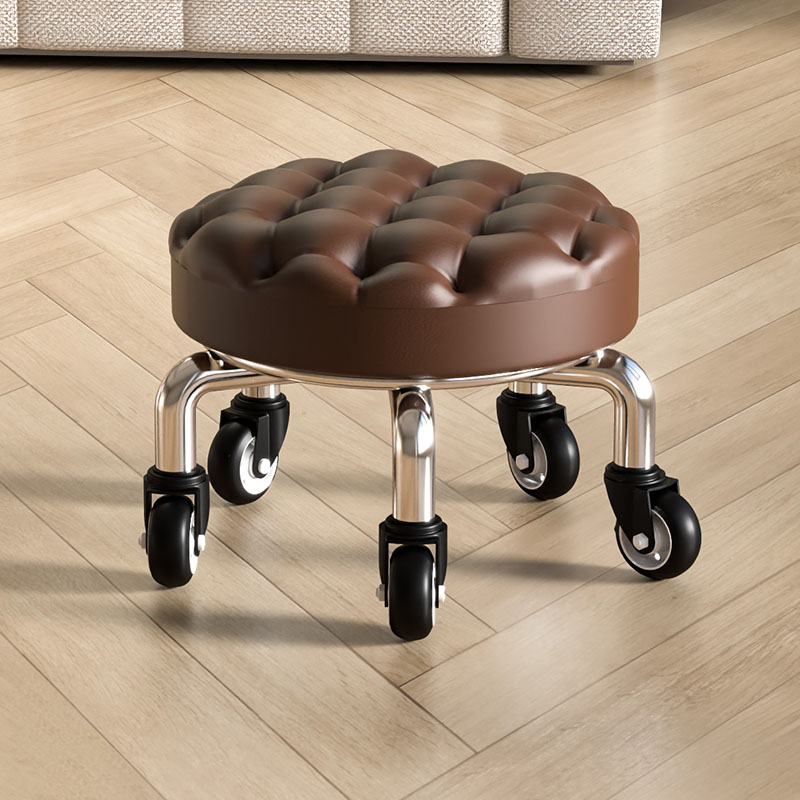 Household Pulley Low Stool Chair Universal Wheel Small Stool Children's Learning Low Stool Nail Art and Sewed Stool Small Bench Stool