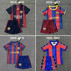 Barcelona Retro Jersey Children's suit Customized No.10 Messi Football Uniform Competition Training Cross-border Wholesale