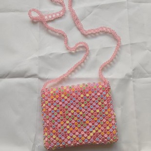 Pearl Bag 2025 New Pure Hand-Woven Bag Colorful Beaded Bag Colorfulful Beads Women's Shoulder Crossbody Bag for Women