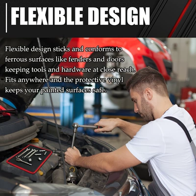 Repair kit, set of magnetic tool mats