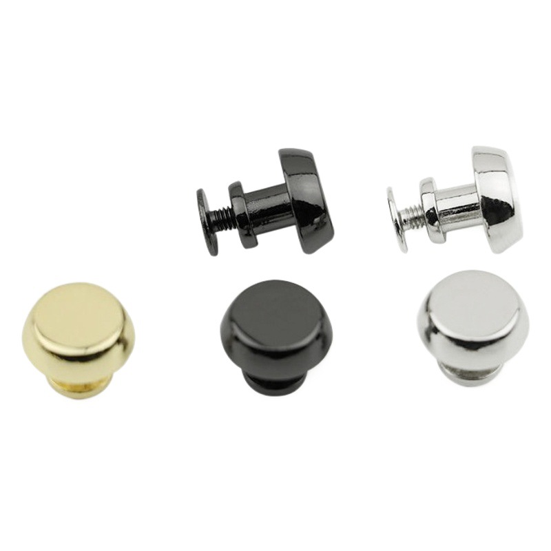 Luggage Hardware Die-Cast Bucket Nails, Leather Bag Bottom Arc Foot Nails, Bag Handbag Accessories Screws