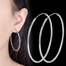 跨境網紅韓版圓圈時尚簡約耳釘個性創意大耳圈誇張幾何圓形耳飾品