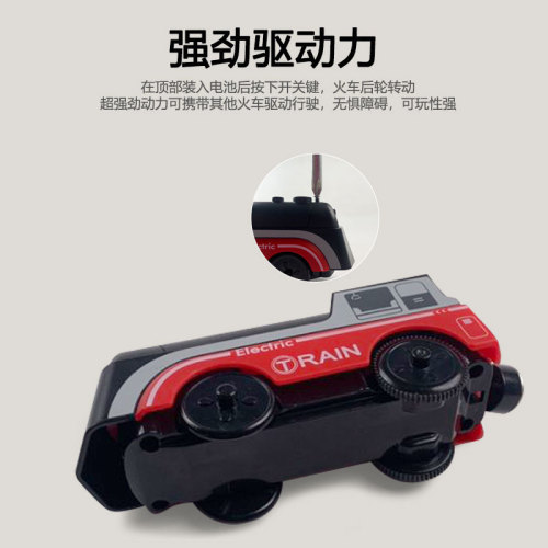 New Electric Locomotive Old Train Plastic Toy Challenge Simulation Car Interactive Cognitive Model Wholesale